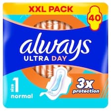 Always Ultra Hygienické Vložky Normal (V1) S Křidélky 40 ks