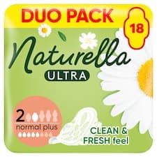 Naturella Ultra, Velikost 2 Normal Plus, Vložky S Křidélky, 18