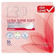 Pro Formula Wings Ultra Super Soft hygienické vložky s křidélky 16 ks