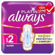 Always Platinum Hygienické Vložky Super (Velikost 2) 26 Ks