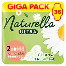 Naturella Ultra, Velikost 2 Normal Plus, Vložky S Křidélky, 36
