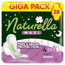 Naturella Maxi Vložky Night velikost 4 S Křidélky, 28