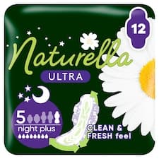 Naturella Ultra Night Plus, Velikost 5, Vložky S Křidélky, 12