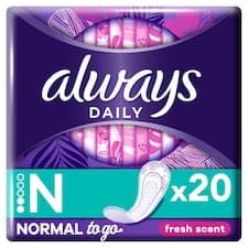 Always Dailies Normal To Go Fresh Intimky 20 ks