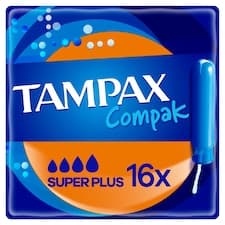 Tampax Compak Super Plus Tampony S Aplikátorem16 ks