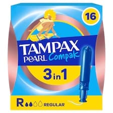 Tampax Pearl Compak Regular Tampony S Aplikátorem ×16