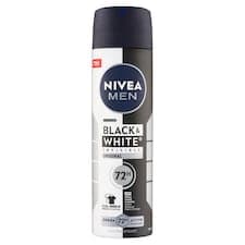 Nivea Men Black & White Invisible Original Sprej antiperspirant 150ml