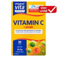 Maxi Vita Vaše Zdraví Vitamin C + zinek 30 tablet 24,2g