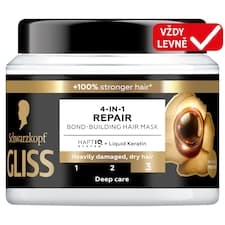 Schwarzkopf Gliss regenerační maska 4v1 Ultimate Repair pro silně poškozené a suché vlasy 400ml