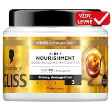 Schwarzkopf Gliss vyživující maska 4v1 Oil Nutritive pro lámavé a poškozené vlasy 400ml