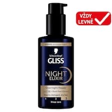 Schwarzkopf Gliss Night Elixir noční elixír na vlasy Overnight Repair 100ml