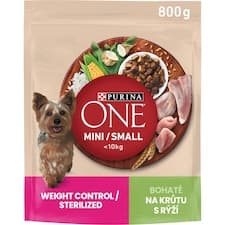Purina ONE Mini Weight Control granule pro psy krůta 800g
