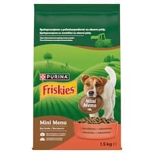 Friskies Mini Menu granule pro psy hovězí 1,5kg