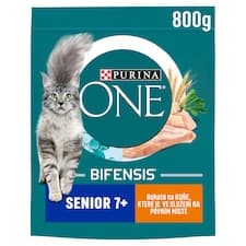 Purina ONE Bifensis Senior 7+ granule pro kočky kuře 800g
