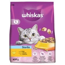 Whiskas Sterile s lahodným kuřecím 800g