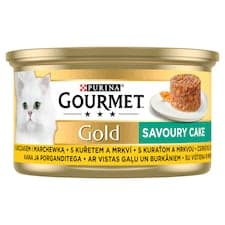 Gourmet Gold Savoury Cake konzerva pro kočky kuře 85g