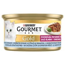 Gourmet Gold konzerva pro kočky mořské ryby v omáčce 85g