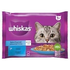 Whiskas Oblíbené rybí pokrmy v želé 4 x 85g (340g)
