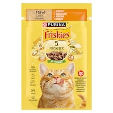 PURINA FRISKIES kapsička s kuřetem ve šťávě 85g