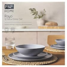 F&F Home Rayo Blue jídelní souprava 12 ks