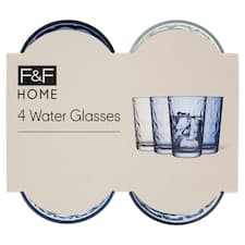 F&F Home Shades of Blue sklenice 295 ml 4 ks