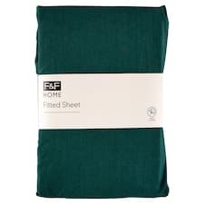 F&F Home Forest Green napínací prostěradlo 100 x 200 x 25 cm