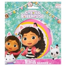 Decorata Party Dreamworks Gabby's Dollhouse papírová girlanda s písmeny 2 m