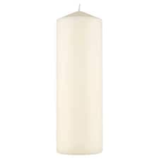 F&F Home XL nevonná sloupová svíčka Ivory