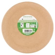Decorata Papírové talíře 23 cm 8 ks
