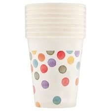 Decorata Party Puntíkaté papírové poháry 200 ml 8 ks