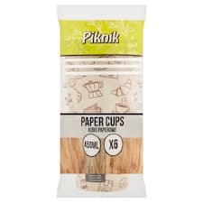 Piknik Papírové kelímky 450 ml 6 ks