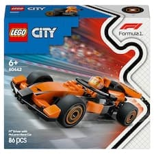 LEGO City 60442 Jezdec F1 se závodním vozem McLaren