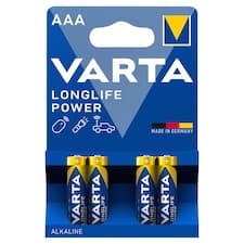 Varta Longlife Power AAA alkalické baterie 4 ks