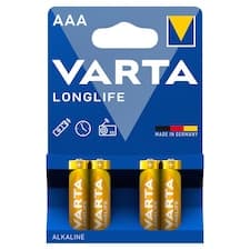 Varta Longlife AAA alkalické baterie 4 ks