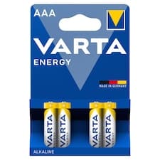 Varta Energy AAA alkalické baterie 4 ks