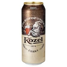 Velkopopovický Kozel Černý pivo výčepní tmavé 500ml