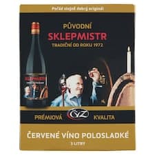 České Vinařské Závody Původní sklepmistr Červené víno polosladké 3l