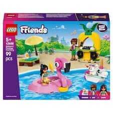 LEGO Friends 42658 Zábava u bazénu s jednorožcem a plameňákem
