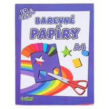 Wiky Barevný papír voskovaný A4 10 listů 10 barev