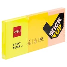 Deli Samolepicí bločky 38 x 51 mm 100 listů 3 ks