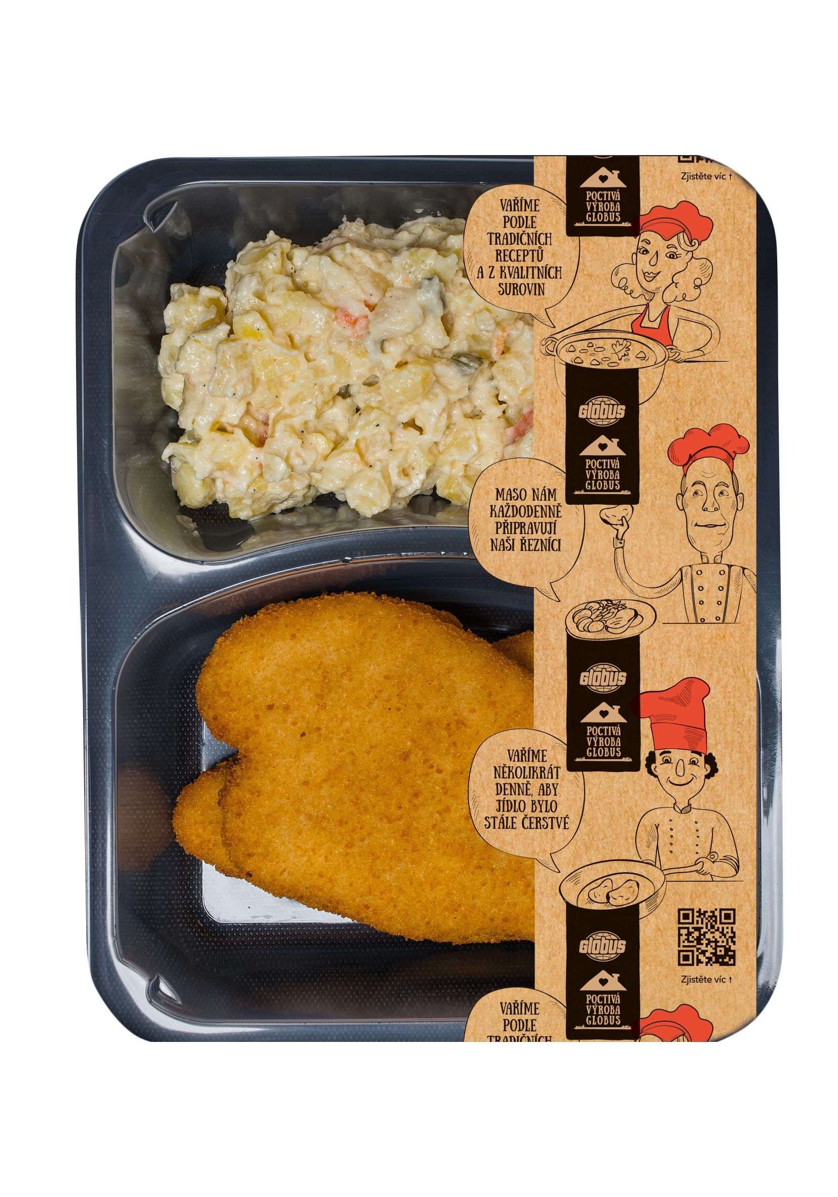 Kuřecí řízek s bramborovým salátem 475 g