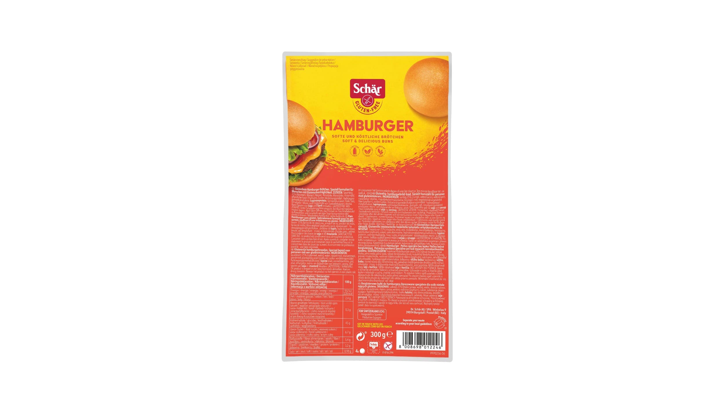 Dr. Schär Hamburger 2x150g
