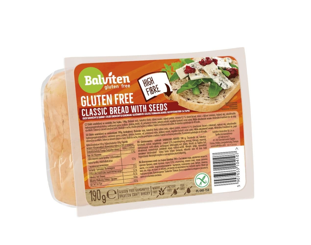 Balviten Chléb classic se zrny bez lepku 190G