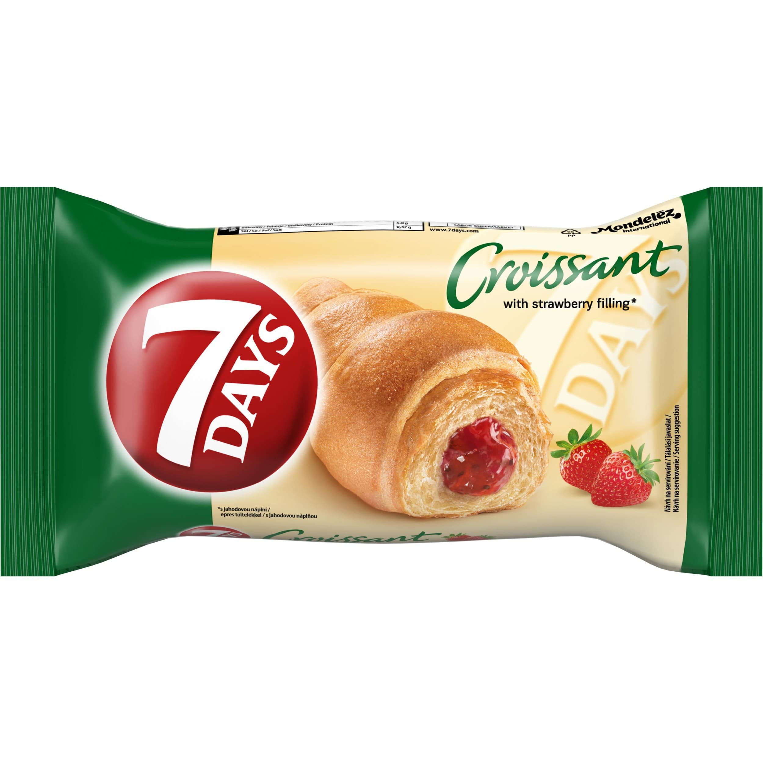 7 Days Croissant s jahodovou náplní 60 g