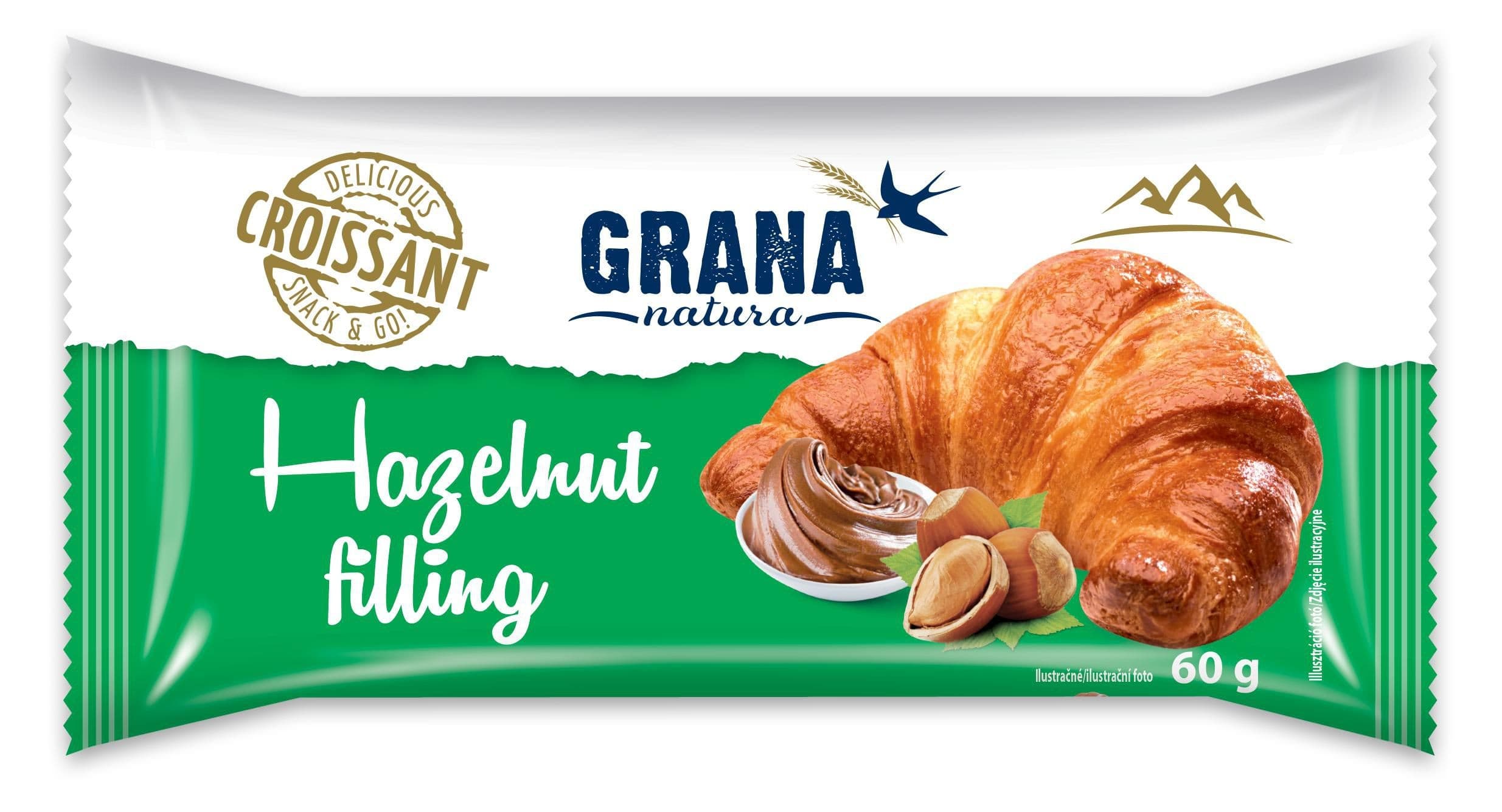 Grana Croissant lískový oříšek 60g