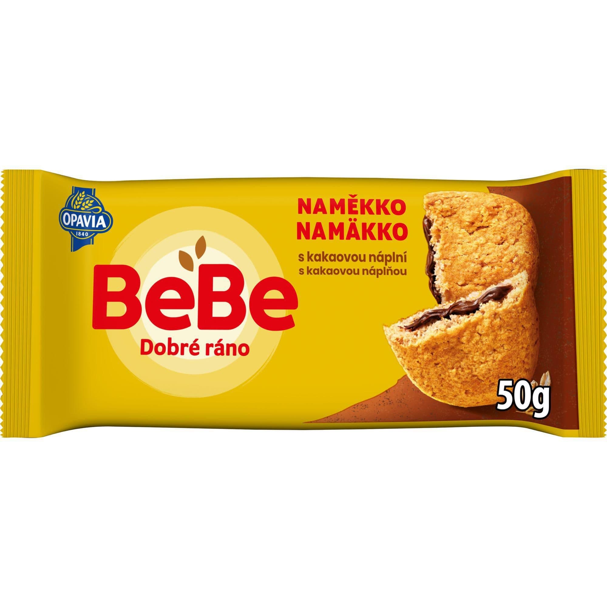 Opavia BeBe Dobré Ráno Naměkko kakaová náplň cereální bochánek 50g