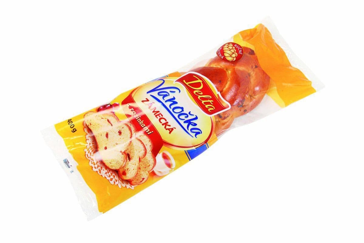 Delta Vánočka zámecká s rozinkami balená 400 g