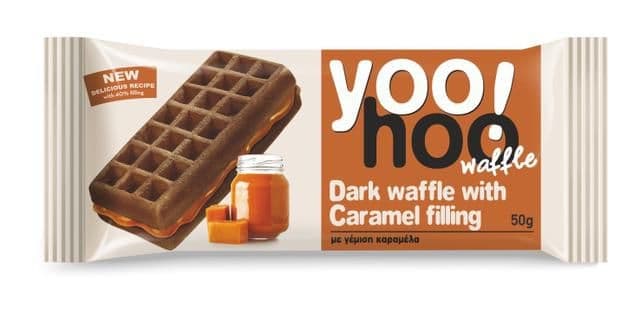 Yoo!hoo Vafle tmavá s náplní se slaným karamelem 50 g