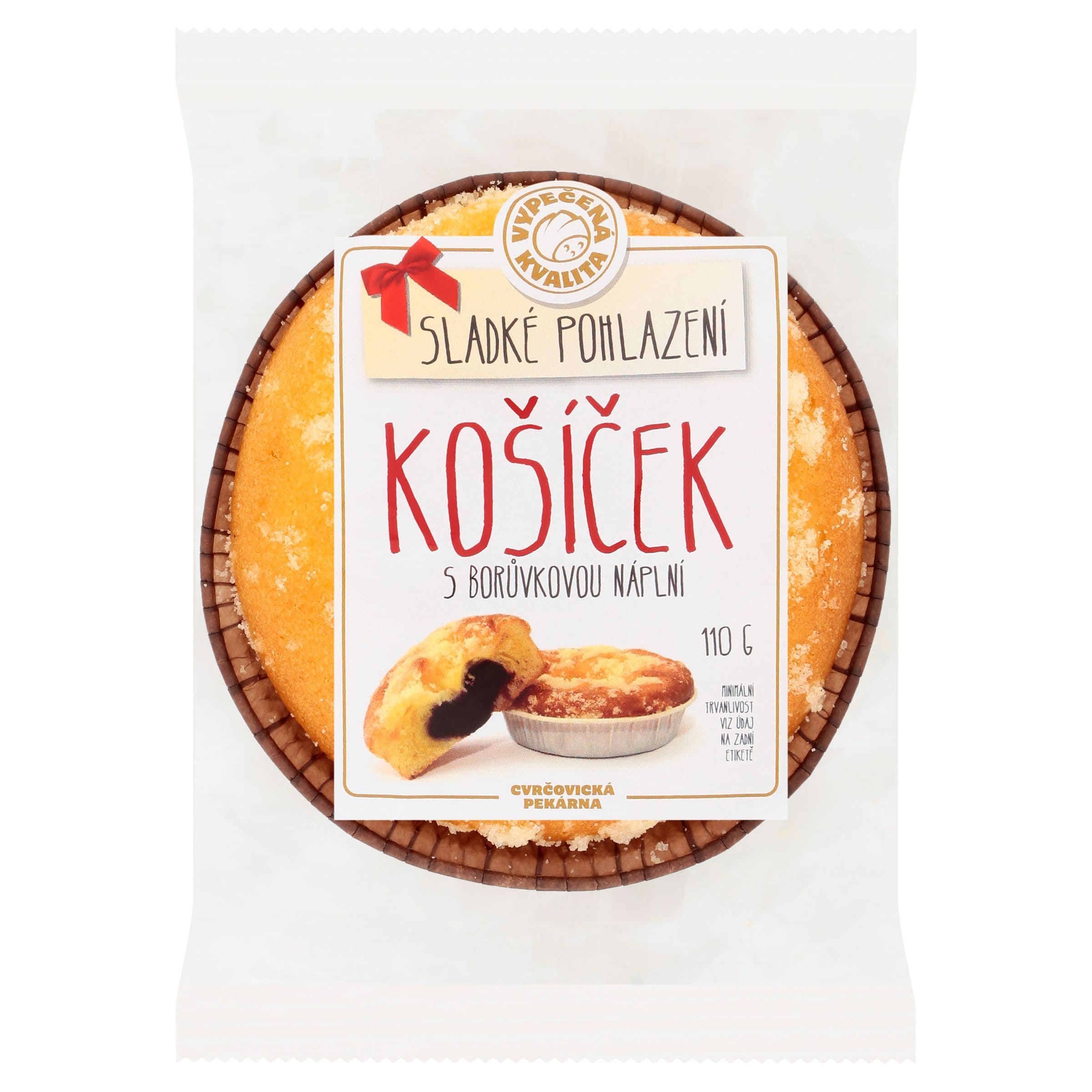 Cvrčovická pekárna Košíček s borůvkovou náplní 110 g