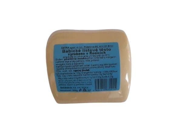 Šetra Babické listové těsto vyrobeno v Rosicích 500 g
